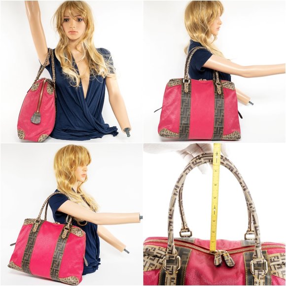 ❌ SOLD! ❌ FENDI Zucca Red Bag - Picture 3 of 16